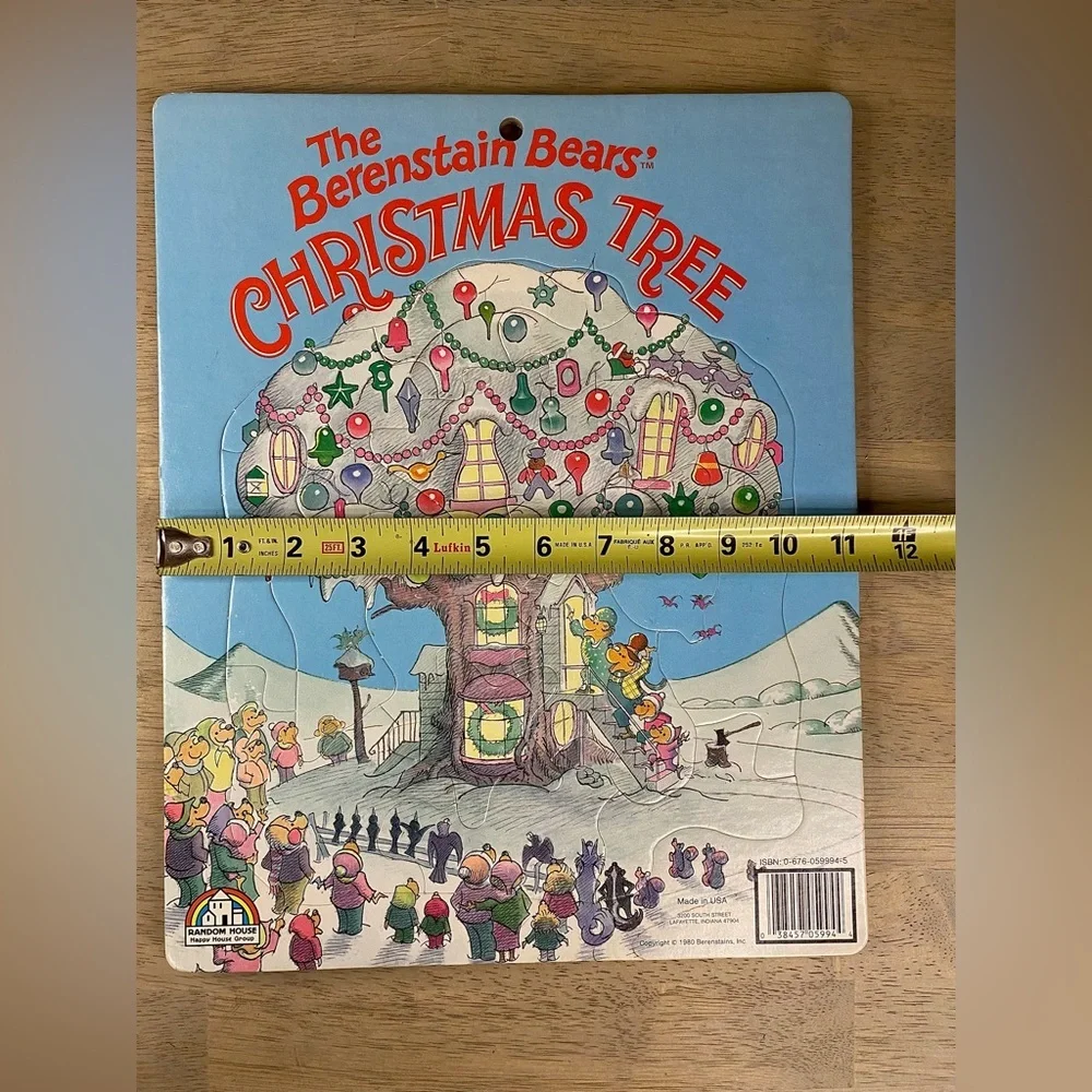 Vinyage Berenstain Bears‎ Christmas Tree puzzle 24 pieces 1980 Random House